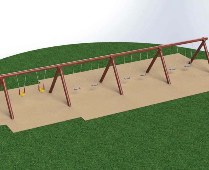 Cross arch swing – 8 persons – w-o seats