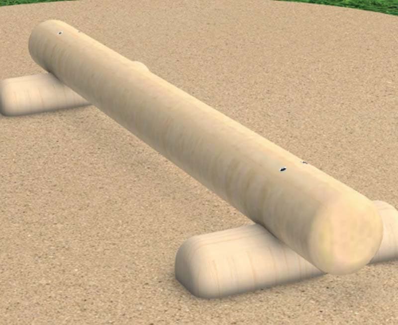 Round balance beam
