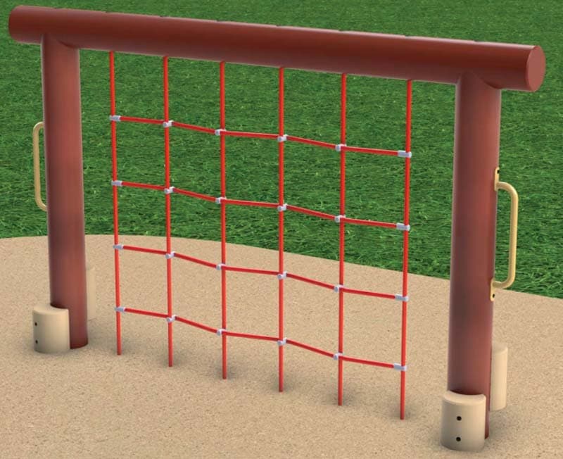 Vertical climbing net