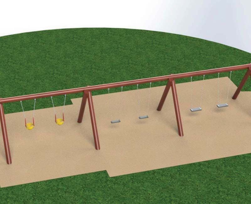 Cross arch swing – 6 persons – w-o seats