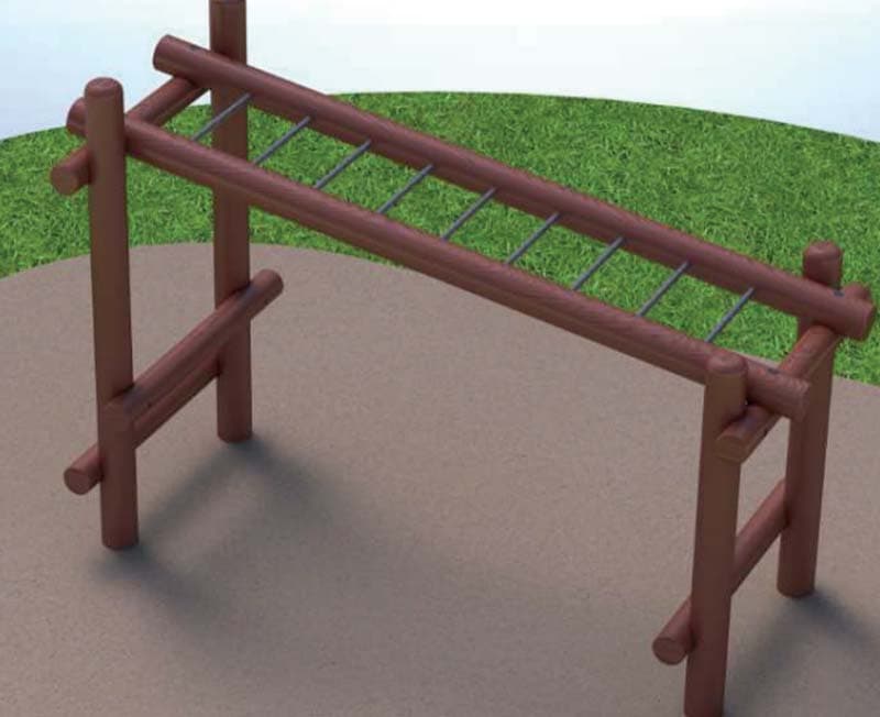 Inclined monkey bar